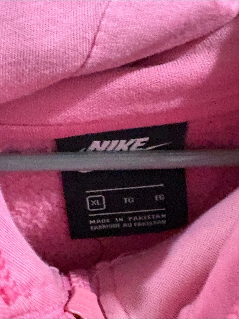 Nike Pink Zip-Up Hoodie with 'Just Do It' Patch